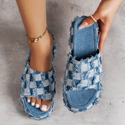 Patchwork Round Comfortable Shoes