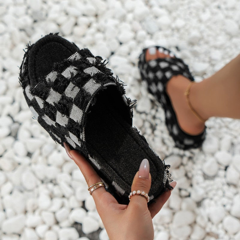 Patchwork Round Comfortable Shoes