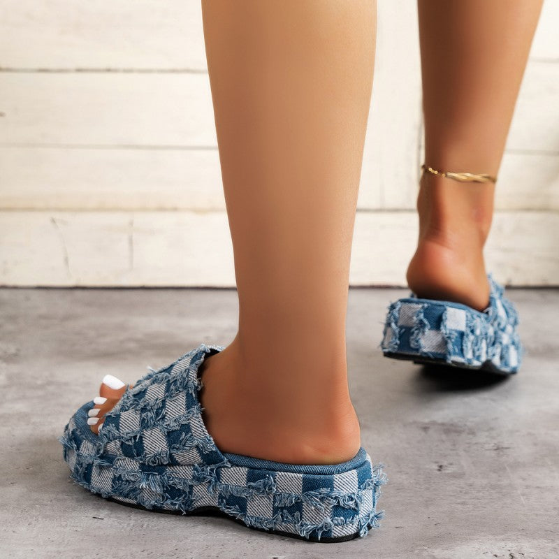 Patchwork Round Comfortable Shoes
