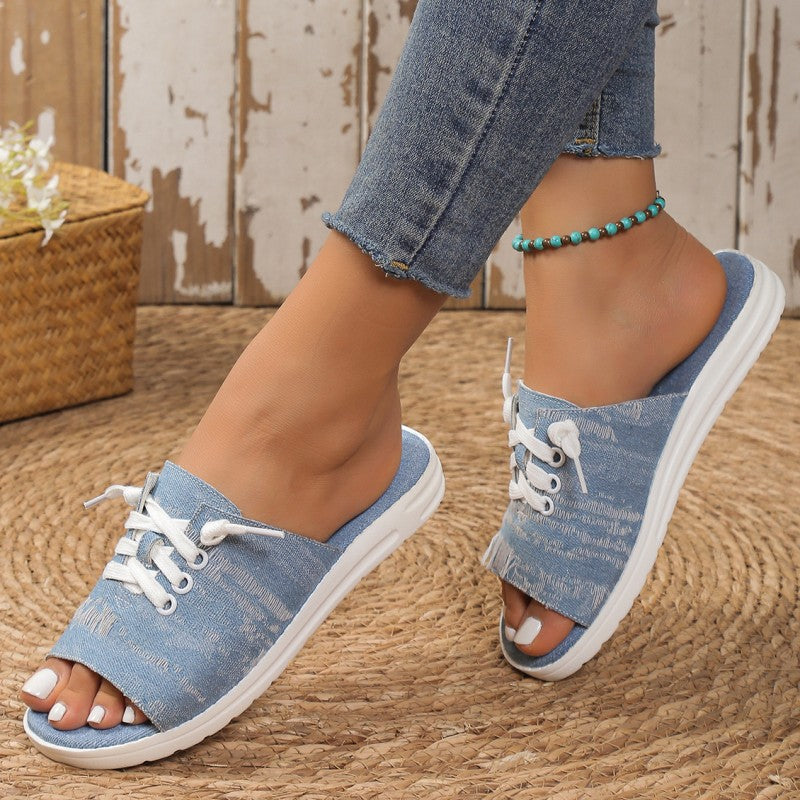 Patchwork Round Comfortable Shoes