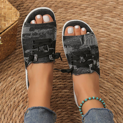 Patchwork Round Comfortable Shoes