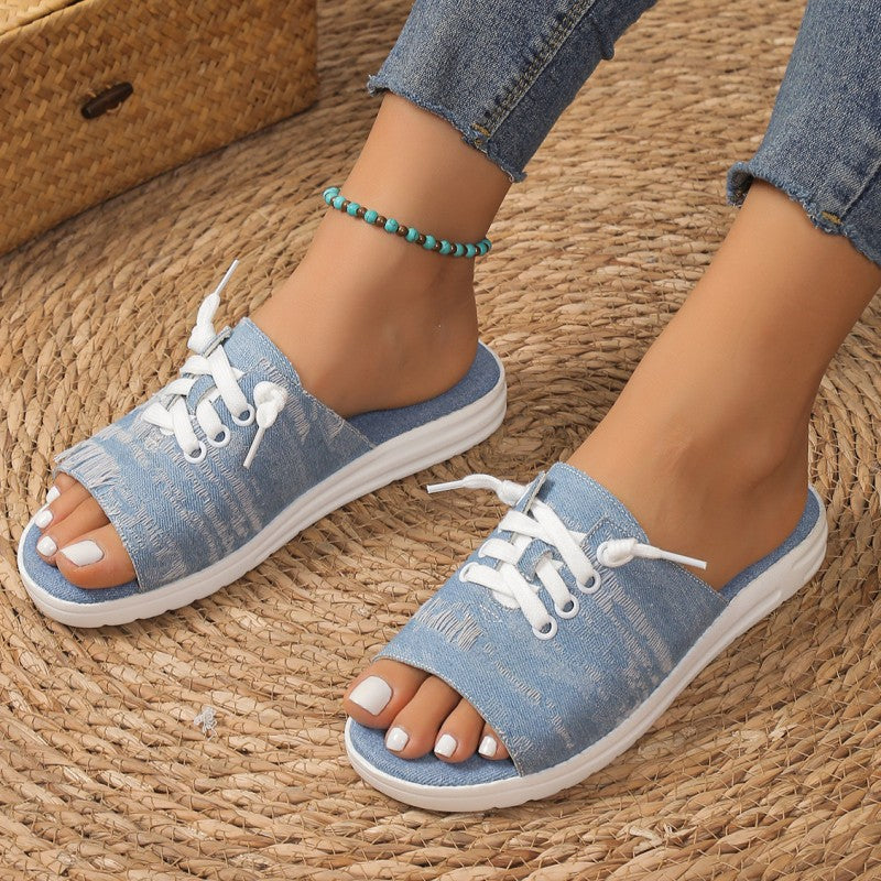 Patchwork Round Comfortable Shoes