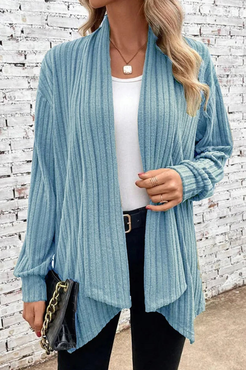 Asymmetrical Cardigan Collar Outerwear(6 Colors)