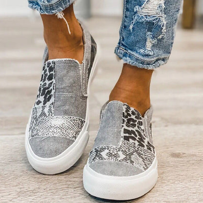 Daily Patchwork Printing Round Comfortable Out Door Flats Shoes
