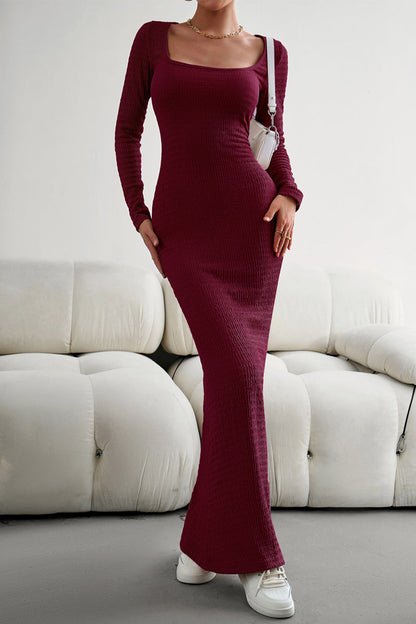 Square Collar One Step Skirt Dresses