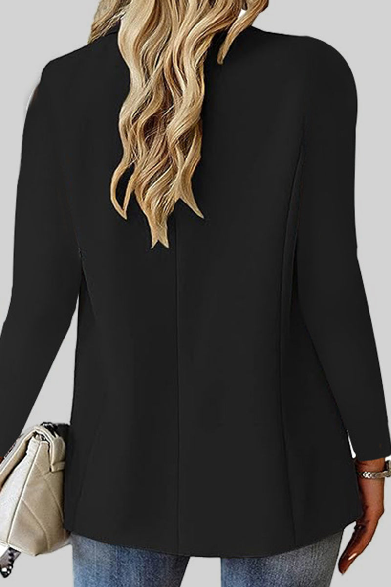 Cardigan Turn-back Collar Outerwear Ye9856
