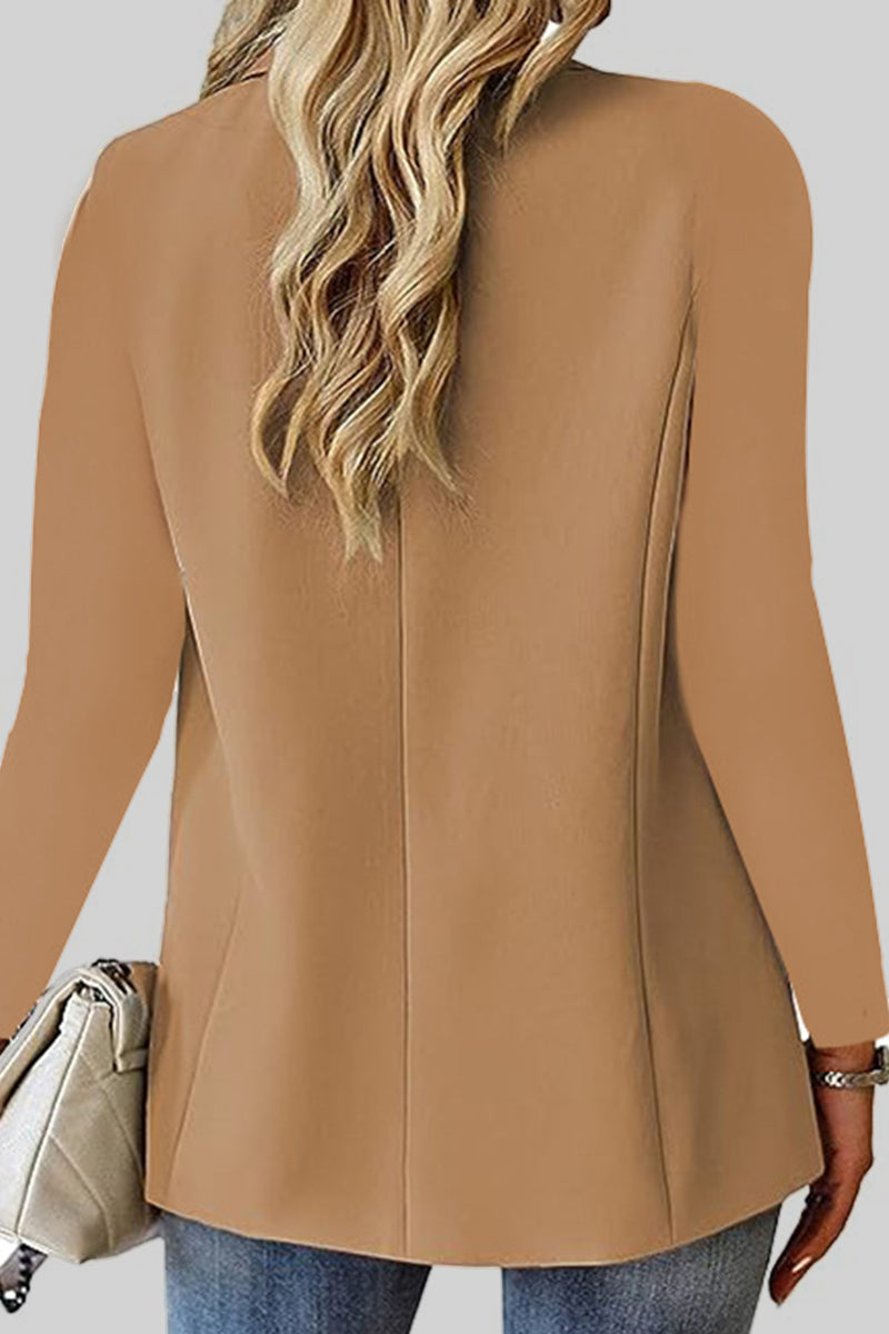 Cardigan Turn-back Collar Outerwear Ye9856