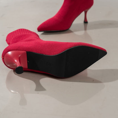 Patchwork Color Pointed Out Door Shoes Gj0050