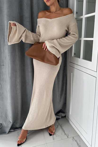 V Neck One Step Skirt Dresses(3 Colors)