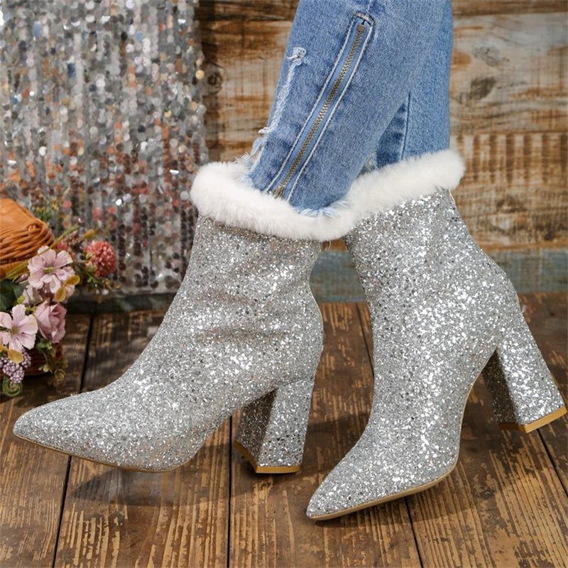 Patchwork Pointed Out Door Shoes Gj0047
