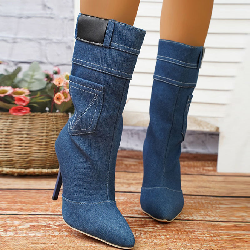 Patchwork Pointed Out Door Shoes Gj0049