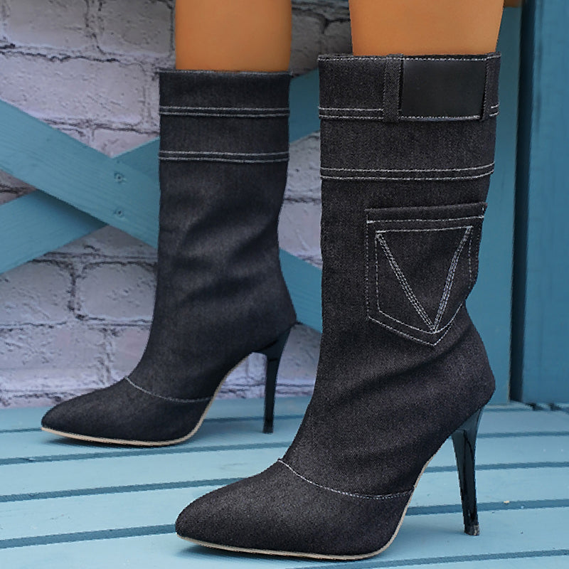 Patchwork Pointed Out Door Shoes Gj0049