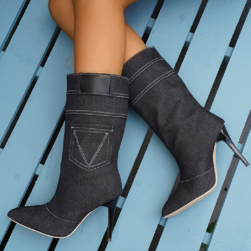 Patchwork Pointed Out Door Shoes Gj0049