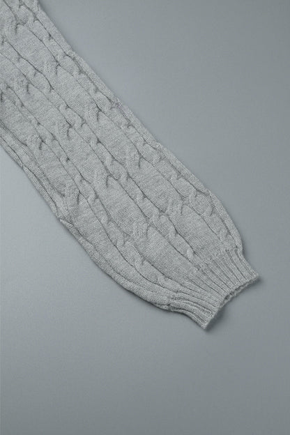 Hollowed Out Patchwork Turtleneck Sweaters(3 Colors)