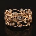 Rose Ivy Zirconia Ring