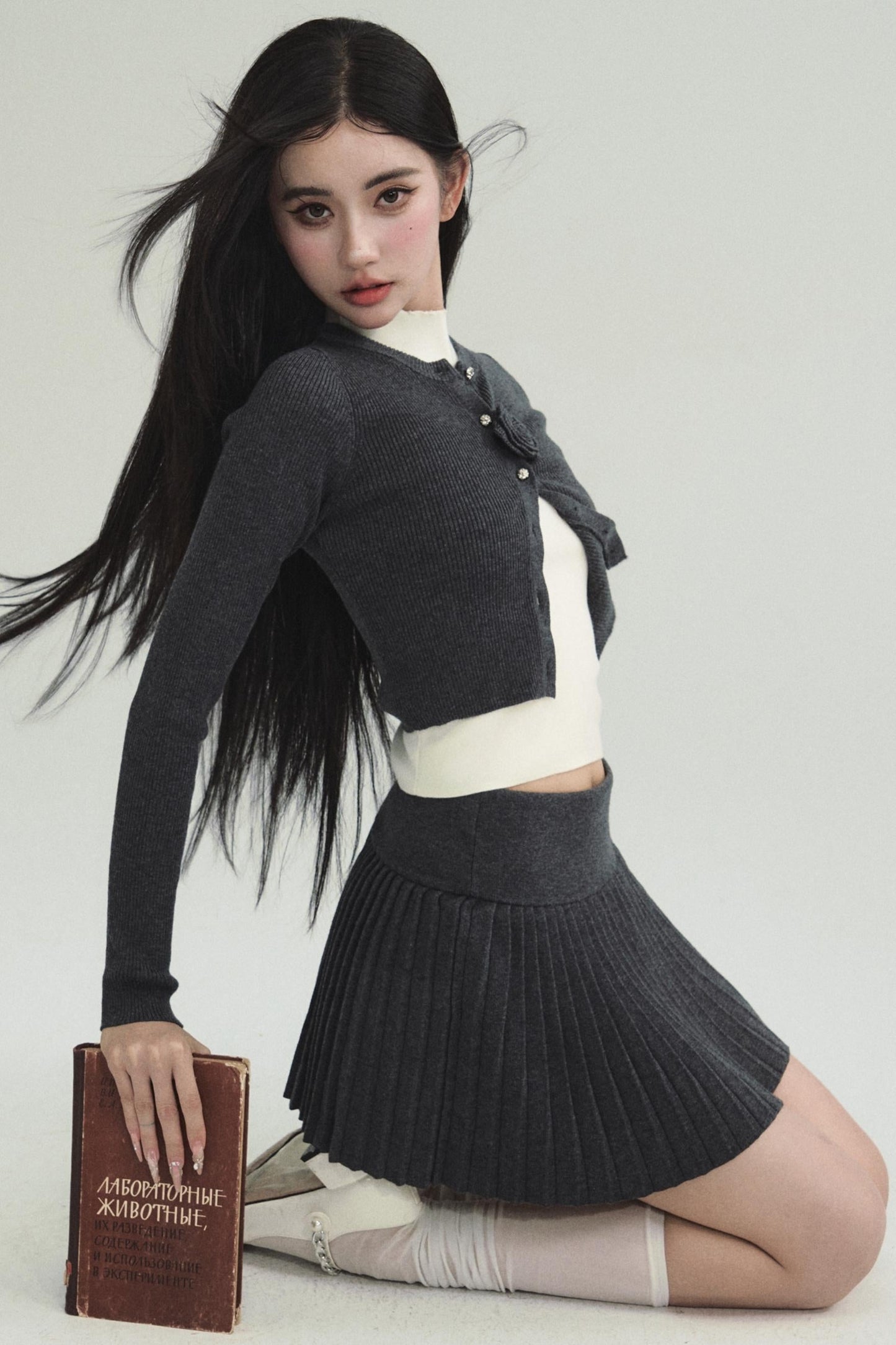 French Knitted Three-piece Set
