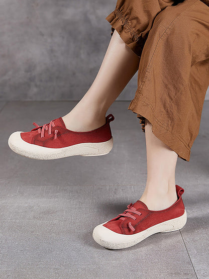 Genuine Leather Flat Summer Shoes