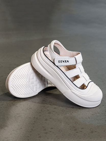 Summer Leather Platform Sandals Ui1019