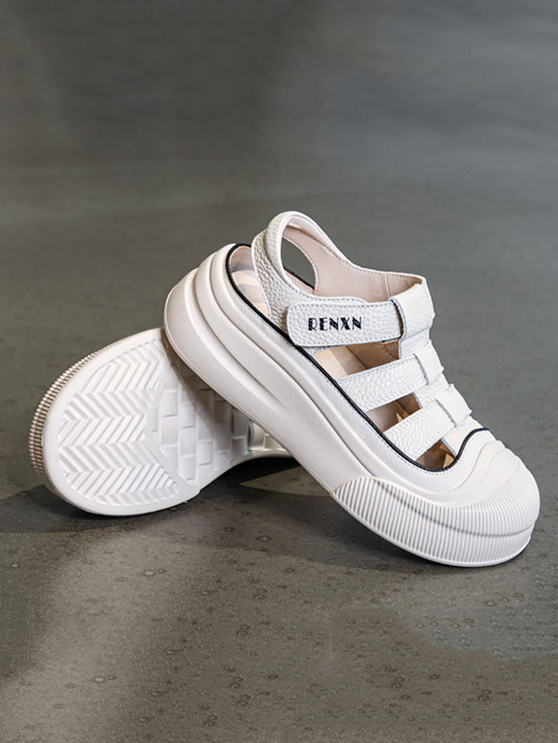 Summer Leather Platform Sandals Ui1019