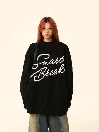 Smart Break Oversized Sweater Jacket