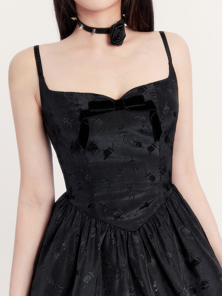 Gothic Lolita Dress With Layered Tulle Skirt
