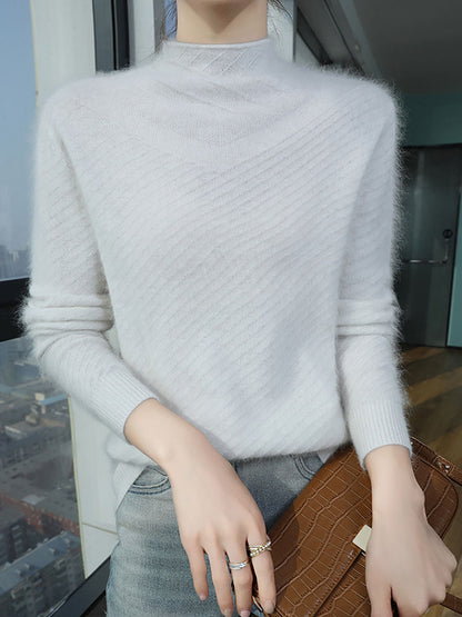 Autumn Half Turtleneck Wool Warm Knit Sweater Av1008
