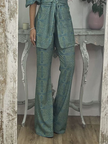 Style Printed Flared Pants