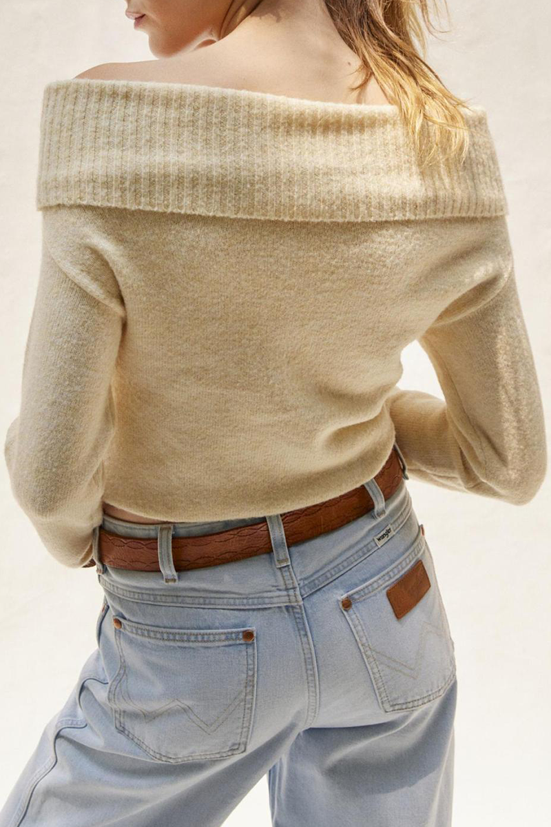 Backless Off the Shoulder Sweaters(5 Colors)