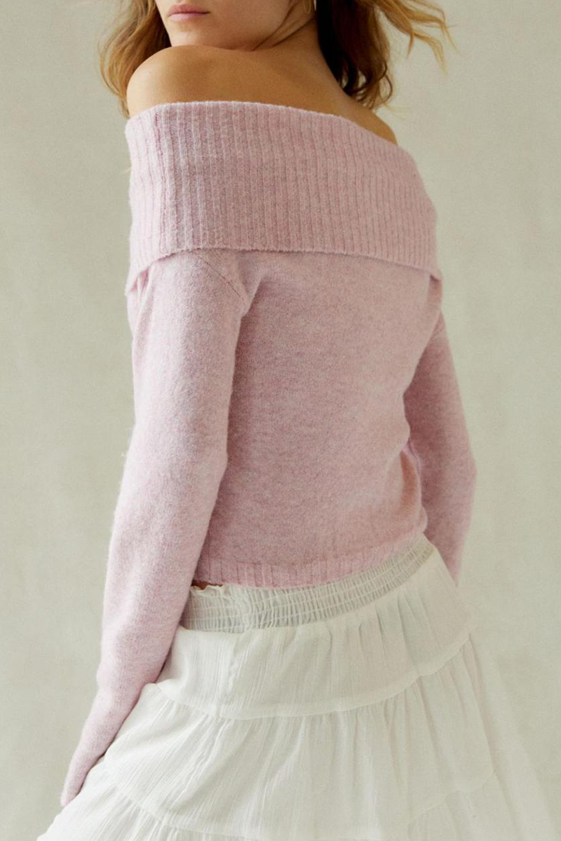 Backless Off the Shoulder Sweaters(5 Colors)