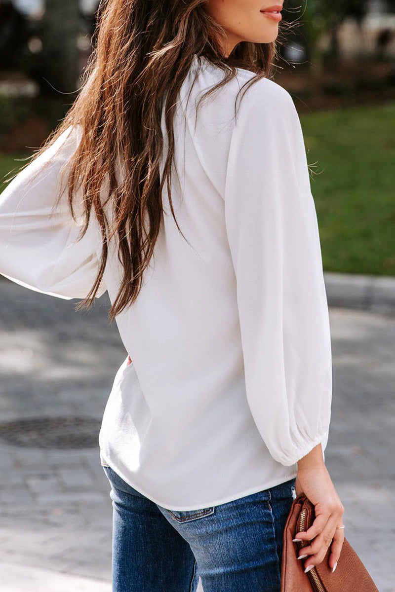 Simplicity V Neck Blouses(3 Colors)