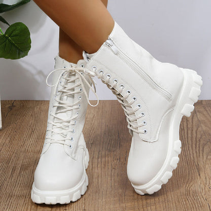 Patchwork Frenulum Round Keep Warm Comfortable Out Door Shoes