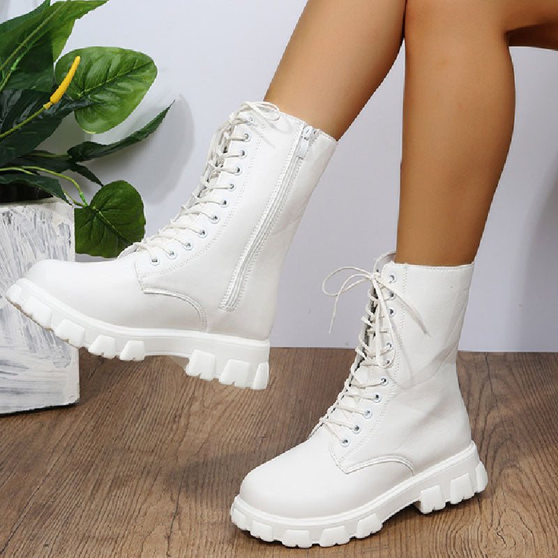 Patchwork Frenulum Round Keep Warm Comfortable Out Door Shoes