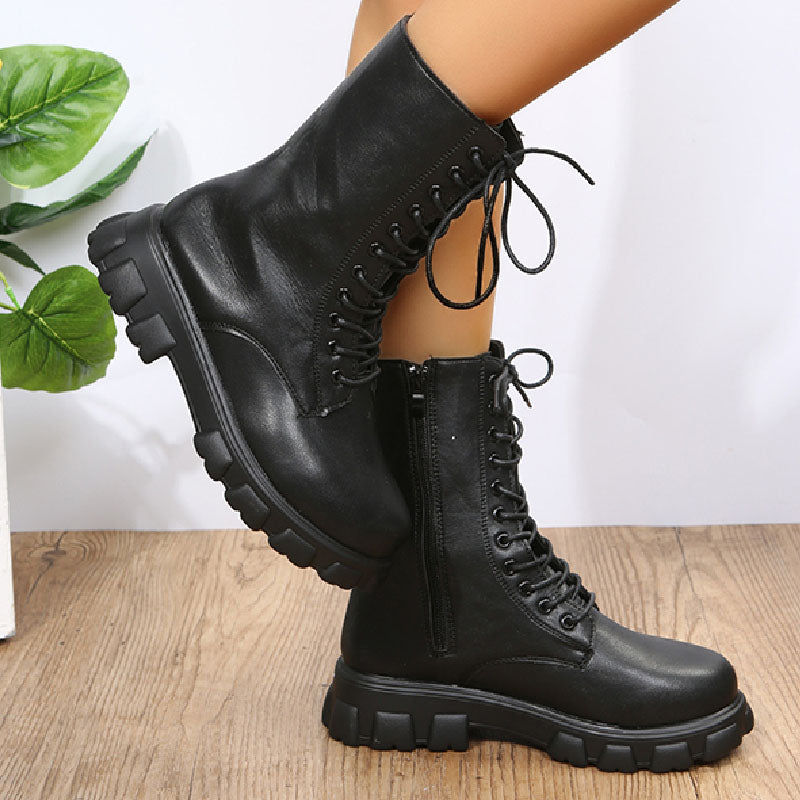 Patchwork Frenulum Round Keep Warm Comfortable Out Door Shoes