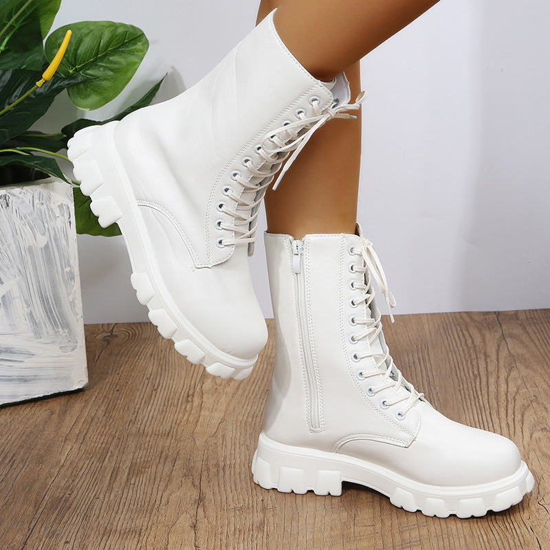 Patchwork Frenulum Round Keep Warm Comfortable Out Door Shoes