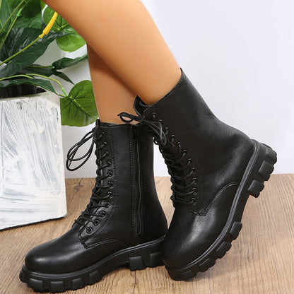 Patchwork Frenulum Round Keep Warm Comfortable Out Door Shoes
