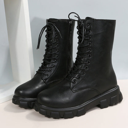 Patchwork Frenulum Round Keep Warm Comfortable Out Door Shoes