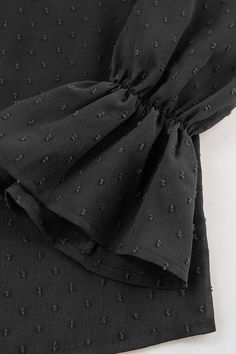Sweet Flounce Mandarin Collar Blouses