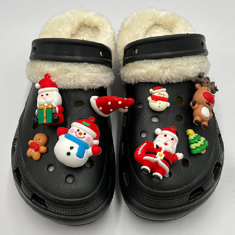 Living Patchwork Round Keep Warm Comfortable Shoes