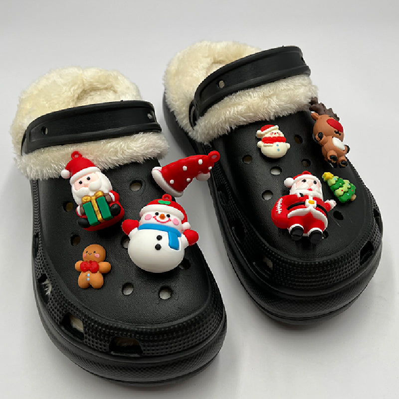 Living Patchwork Round Keep Warm Comfortable Shoes