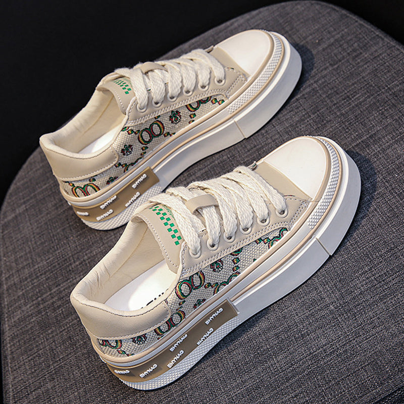Sportswear Patchwork Frenulum Round Comfortable Shoes
