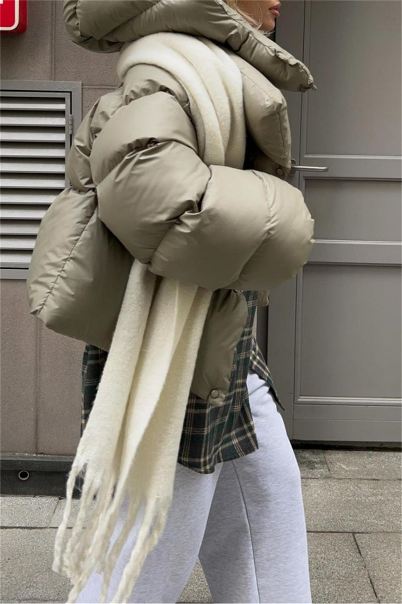 Cardigan Hooded Collar Outerwear(4 Colors)