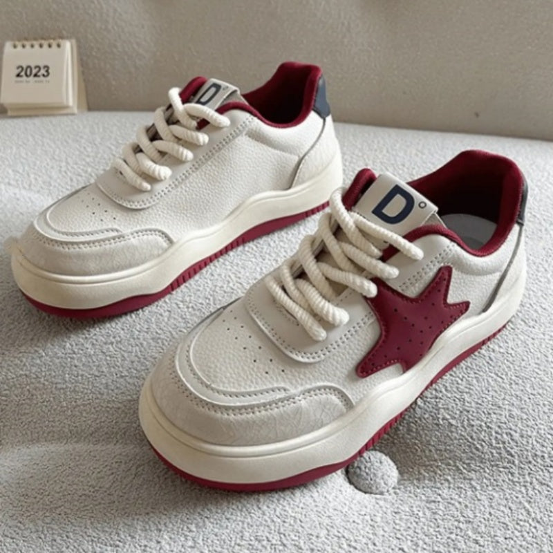 Patchwork Contrast Round Out Door Shoes