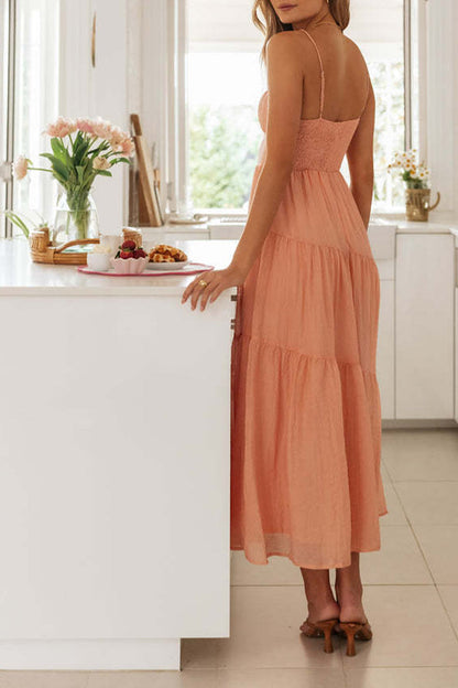 Simplicity Patchwork Fold Waist Skirt Dresses