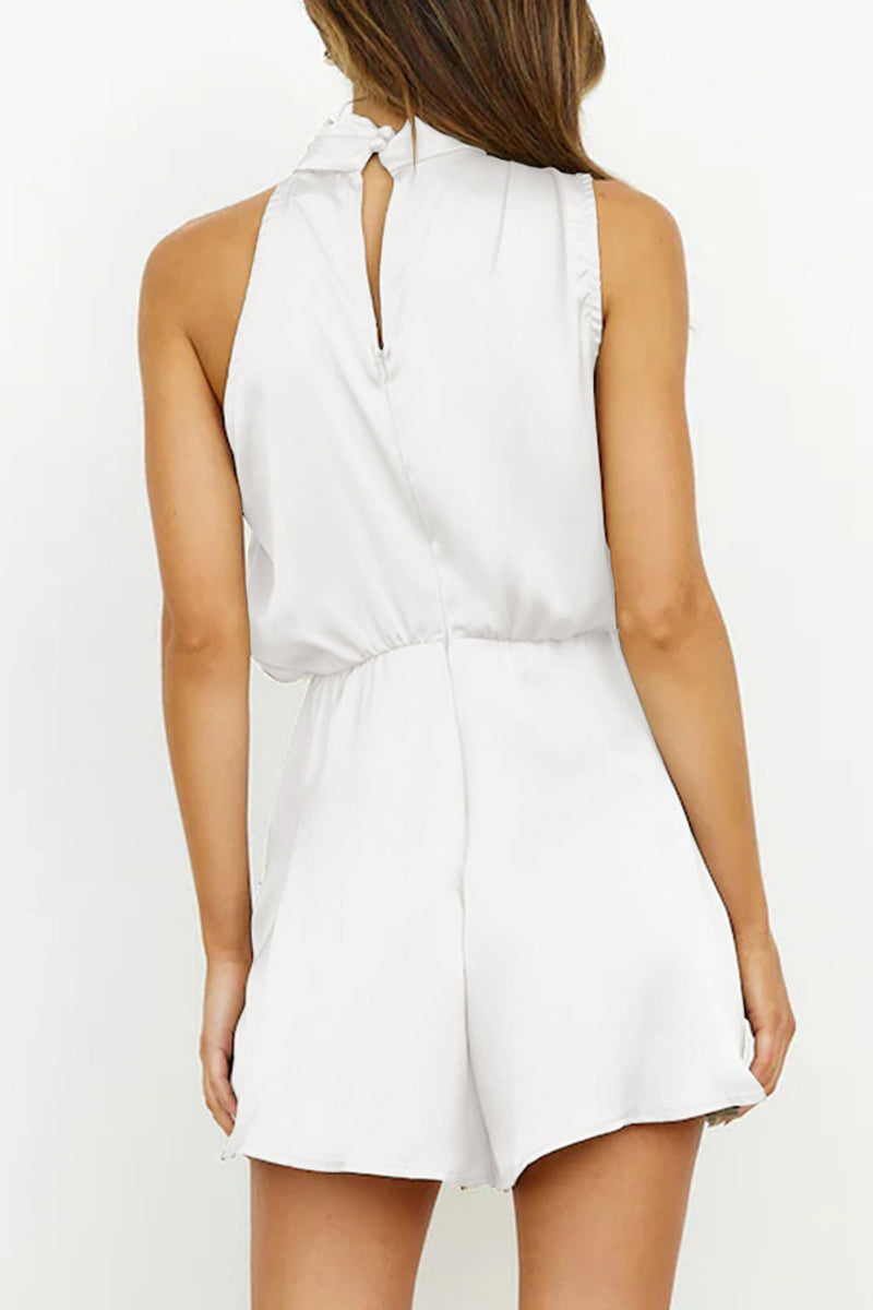 Fold Halter Rompers
