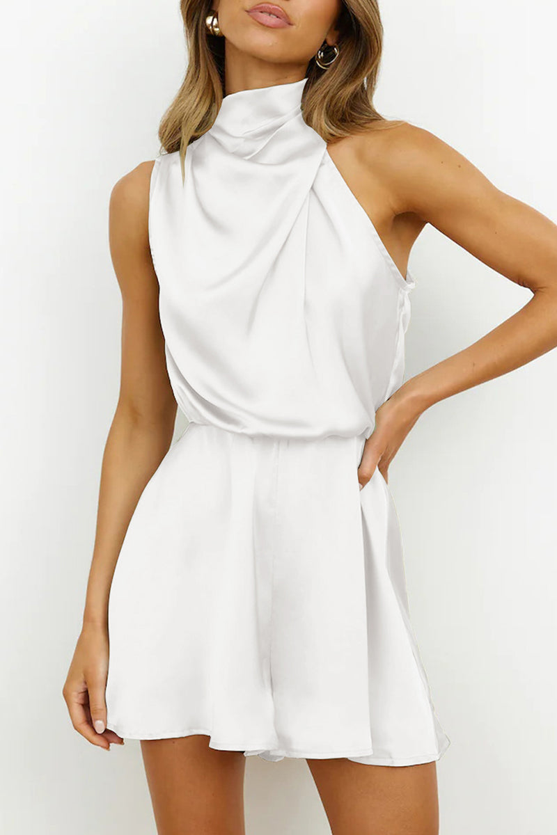 Fold Halter Rompers