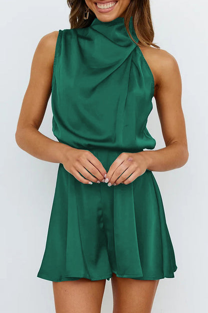 Fold Halter Rompers
