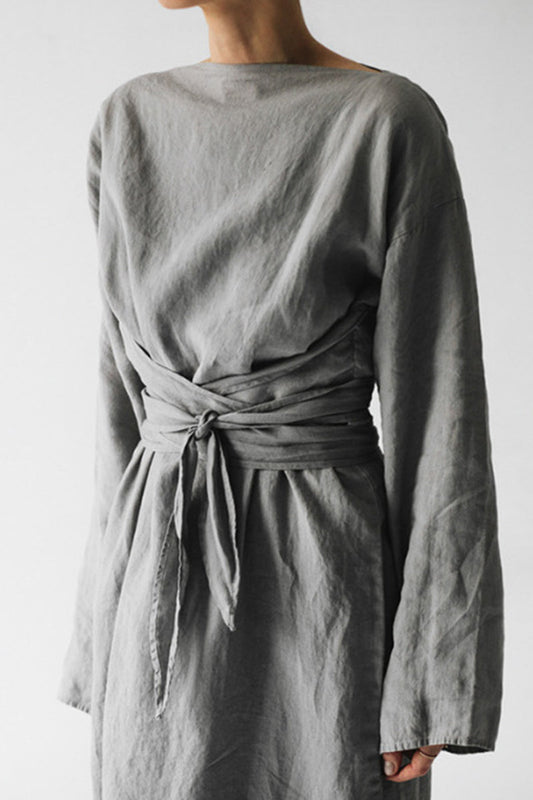 Frenulum O Neck One Step Skirt Dresses