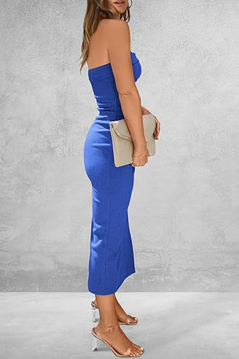 Simplicity Strapless One Step Skirt Dresses(8 Colors)