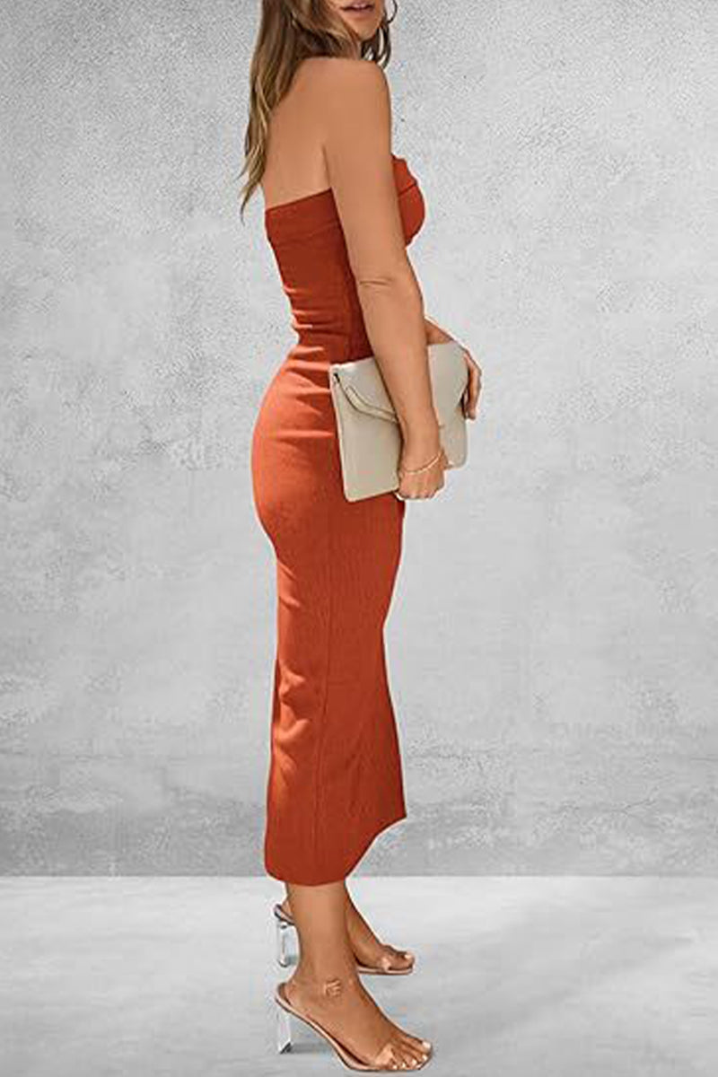 Simplicity Strapless One Step Skirt Dresses(8 Colors)