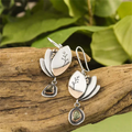 Silver Leaf Earrings